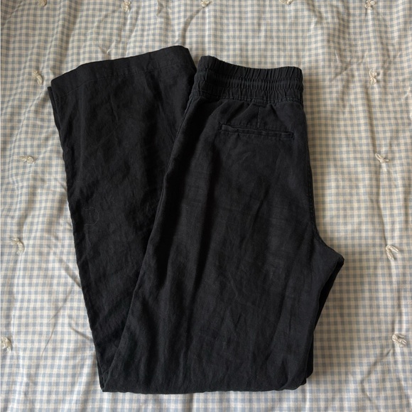 Athleta Black Cabo Linen Wide Leg Pant - Picture 4 of 7